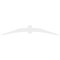 Ekena Millwork Archdale Architectural Grade PVC Gable Bracket, 96"W x 16"H x 2"D x 6"F, 4/12 Pitch GBP096X16X0206ARC00 - alternate 4